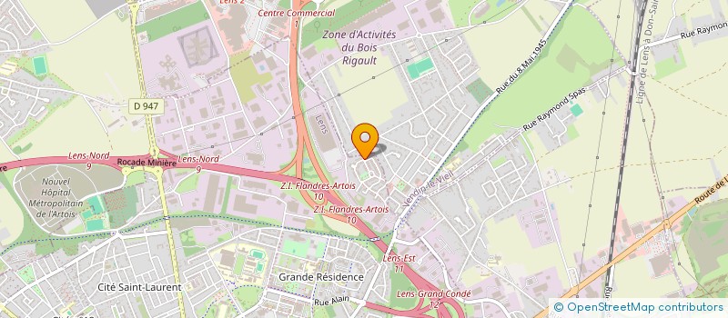 localisation de l'entreprise MADAME DELPHINE DELABY  LENS