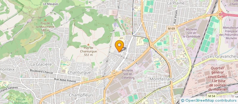 localisation de l'entreprise MADAME DELPHINE DELAIRE  CLERMONT-FERRAND