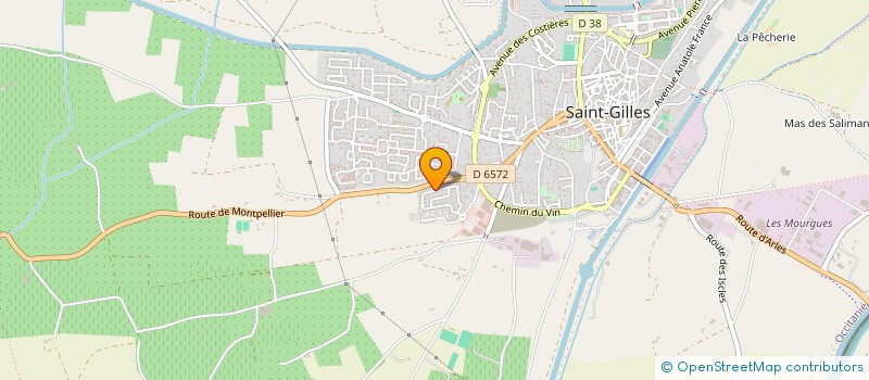 localisation de l'entreprise MADAME DELPHINE DELARGILLIERRE à SAINT-GILLES