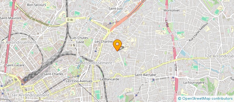 localisation de l'entreprise MADAME DELPHINE DELARUE à MARSEILLE