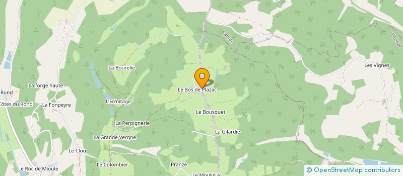 localisation de l'entreprise MADAME DELPHINE DELBOS  SAINT-LEON-SUR-VEZERE