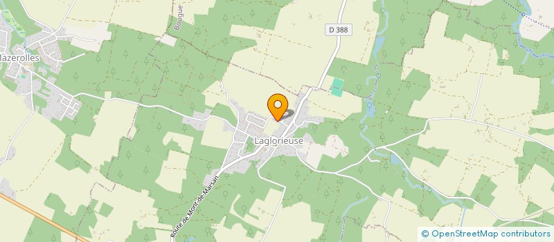 localisation de l'entreprise MADAME DELPHINE DELPECH  LAGLORIEUSE