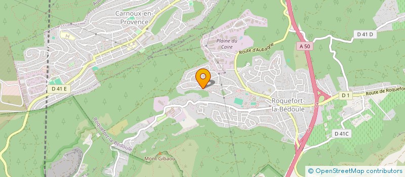 localisation de l'entreprise MADAME DELPHINE DELVALLEZ  ROQUEFORT-LA-BEDOULE