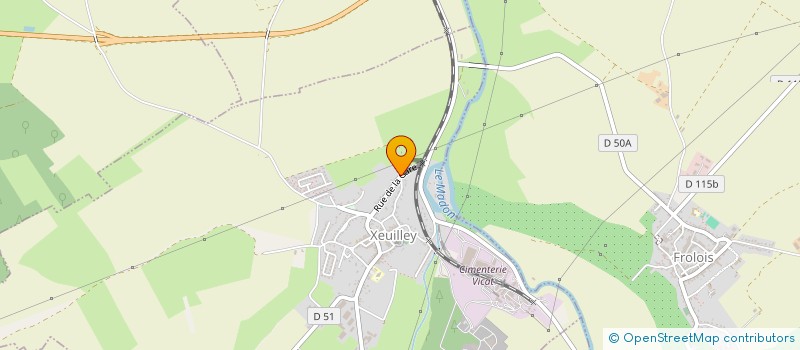 localisation de l'entreprise MADAME DELPHINE DEMANGE  XEUILLEY