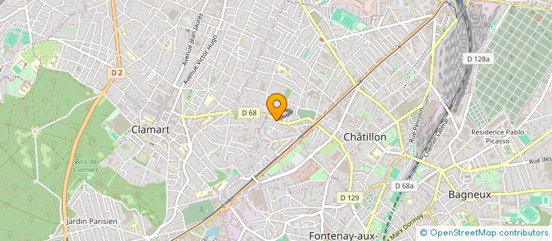localisation de l'entreprise MADAME DELPHINE DEMURIN  CHATILLON