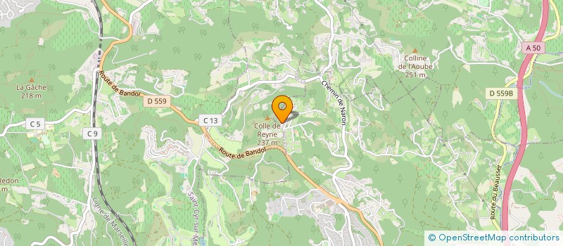 localisation de l'entreprise MADAME DELPHINE DERIO  BANDOL