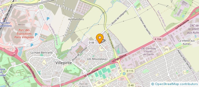 localisation de l'entreprise MADAME DELPHINE DESANE à VILLEPINTE