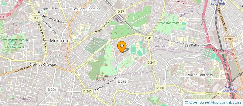 localisation de l'entreprise MADAME DELPHINE DESVOIVRES à MONTREUIL