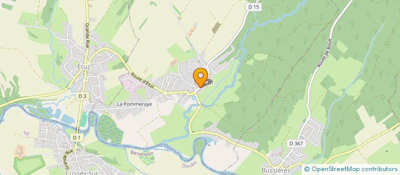 localisation de l'entreprise MADAME DELPHINE DETRE  RECOLOGNE-LES-RIOZ