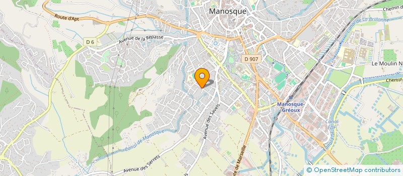 localisation de l'entreprise MADAME DELPHINE DEVAUX  MANOSQUE