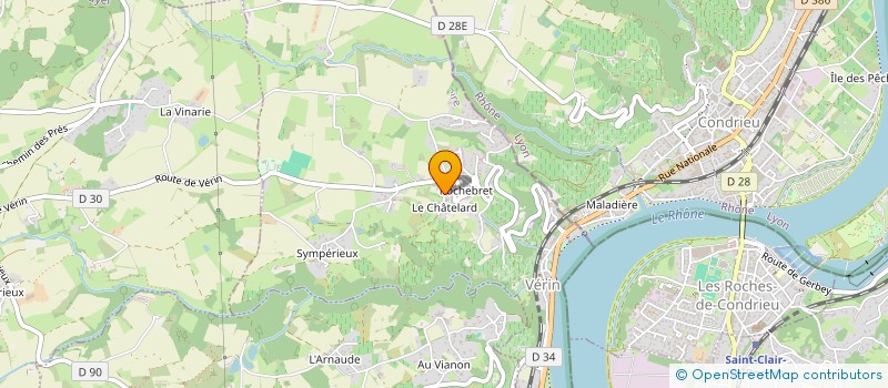 localisation de l'entreprise MADAME DELPHINE DEZORMEAUX  VERIN