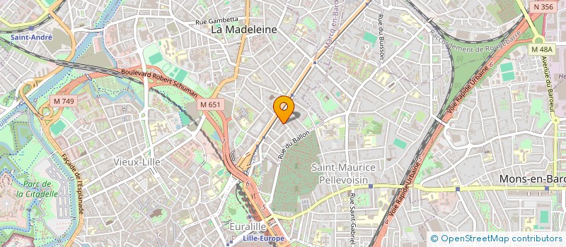 localisation de l'entreprise MADAME DELPHINE DHONDT à LA MADELEINE