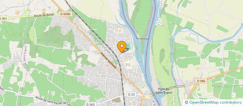 localisation de l'entreprise MADAME DELPHINE DIEUDONNE  PONT-SAINT-ESPRIT