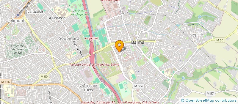 localisation de l'entreprise MADAME DELPHINE DION  BALMA