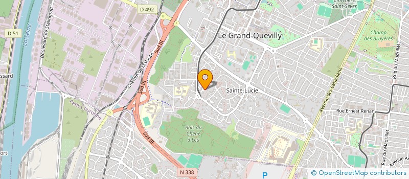 localisation de l'entreprise MADAME DELPHINE DOBEL  LE GRAND-QUEVILLY