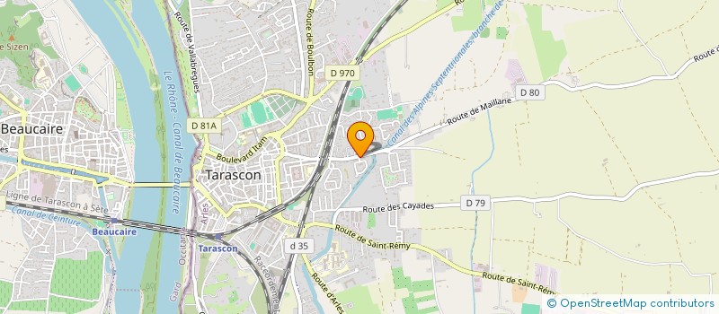 localisation de l'entreprise MADAME DELPHINE DOMERGUE  TARASCON