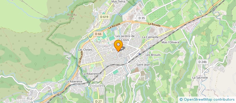 localisation de l'entreprise MADAME DELPHINE DORDAN à PRADES