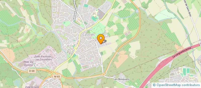 localisation de l'entreprise MADAME DELPHINE DUBOIS  CASTRIES