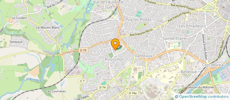 localisation de l'entreprise MADAME DELPHINE DUBOURG  LIMOGES
