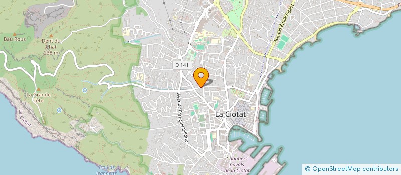localisation de l'entreprise MADAME DELPHINE DUBUIS à LA CIOTAT