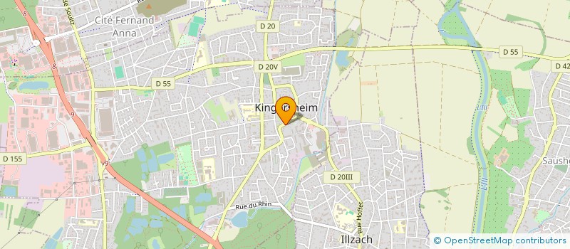 localisation de l'entreprise MADAME DELPHINE DUDZIC  KINGERSHEIM