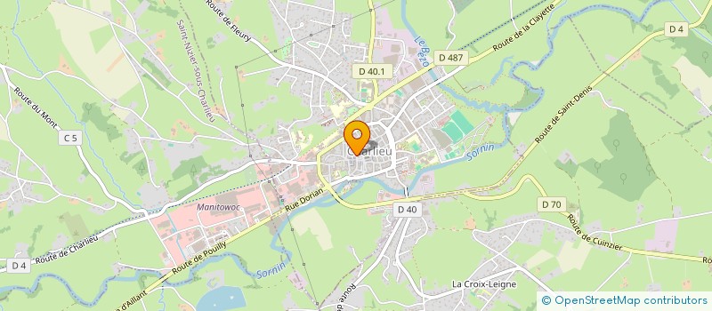 localisation de l'entreprise MADAME DELPHINE DUGELET  CHARLIEU