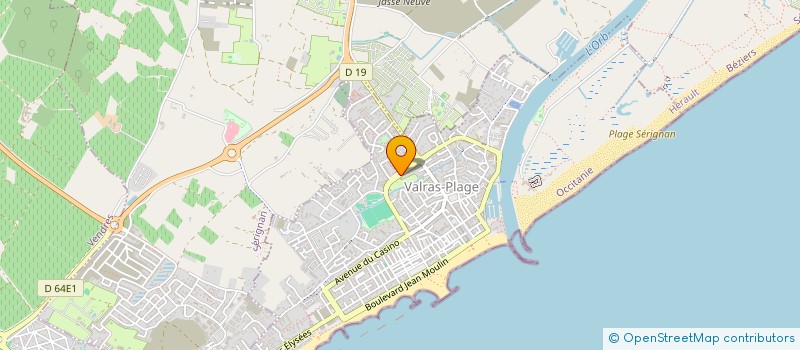 localisation de l'entreprise MADAME DELPHINE DUGIED  VALRAS-PLAGE