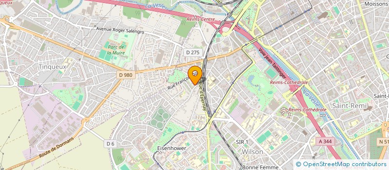 localisation de l'entreprise MADAME DELPHINE DUGOIS  REIMS