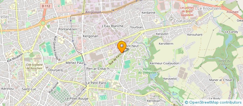 localisation de l'entreprise MADAME DELPHINE DUIGOU à BREST