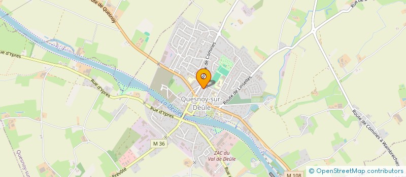 localisation de l'entreprise MADAME DELPHINE DUMOULIN à QUESNOY-SUR-DEULE