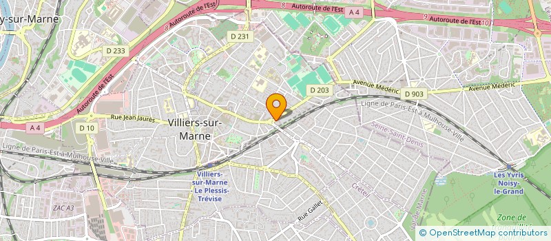 localisation de l'entreprise MADAME DELPHINE DUONG à VILLIERS-SUR-MARNE
