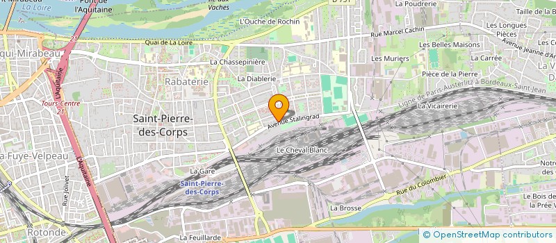 localisation de l'entreprise MADAME DELPHINE DUPONT  SAINT-PIERRE-DES-CORPS