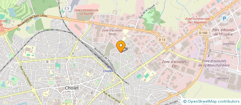 localisation de l'entreprise MADAME DELPHINE DUPUIS à CHOLET