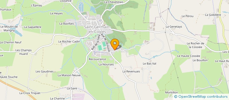 localisation de l'entreprise MADAME DELPHINE DURAND  SAINT-GERMAIN-EN-COGLES