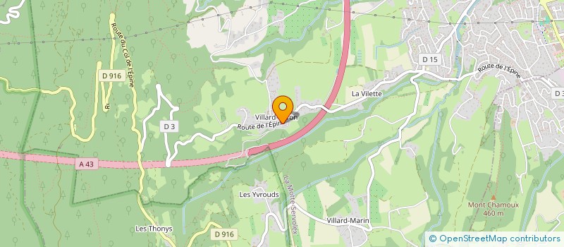 localisation de l'entreprise MADAME DELPHINE DURIEUX  LA MOTTE-SERVOLEX