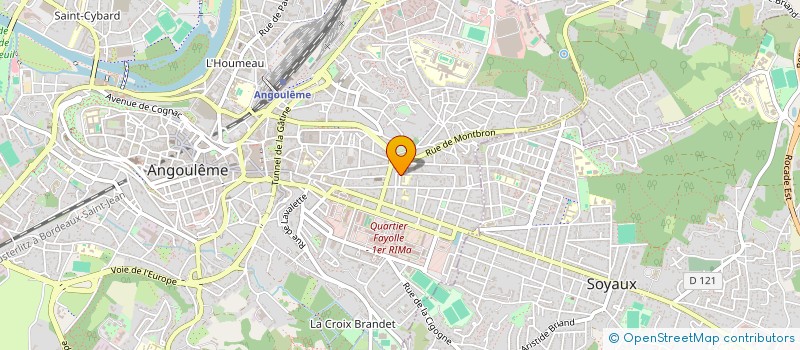 localisation de l'entreprise MADAME DELPHINE DUROCHER à ANGOULEME