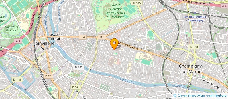 localisation de l'entreprise MADAME DELPHINE DUVET  CHAMPIGNY-SUR-MARNE