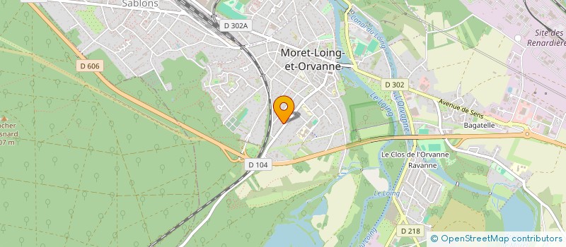 localisation de l'entreprise MADAME DELPHINE EKOKA PRISO  MORET-LOING-ET-ORVANNE