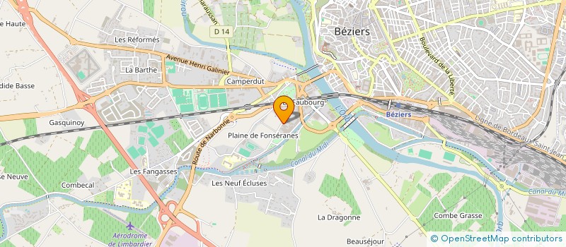 localisation de l'entreprise MADAME DELPHINE ERRECART  BEZIERS