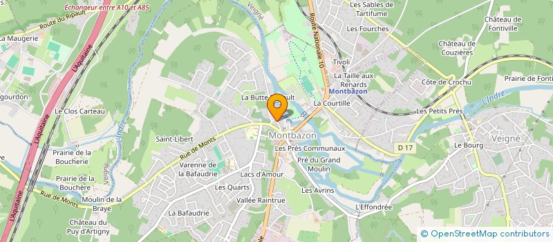 localisation de l'entreprise MADAME DELPHINE ESNAULT  MONTBAZON