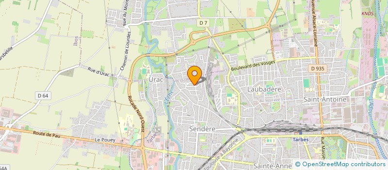 localisation de l'entreprise MADAME DELPHINE ESTEVE  TARBES