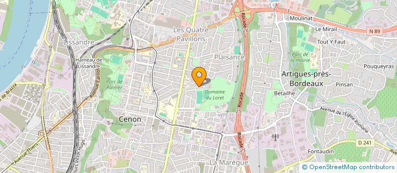 localisation de l'entreprise MADAME DELPHINE ETHEVE  CENON