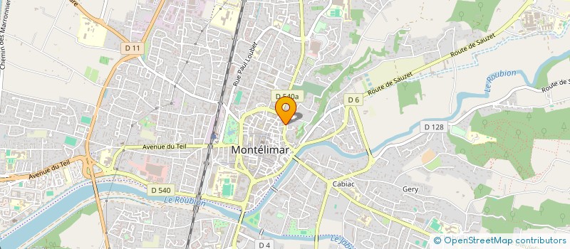 localisation de l'entreprise MADAME DELPHINE EVRARD  MONTELIMAR