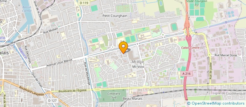 localisation de l'entreprise MADAME DELPHINE FACON  CALAIS