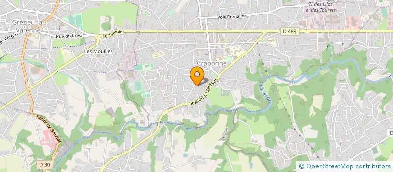 localisation de l'entreprise MADAME DELPHINE FALCONET  CRAPONNE