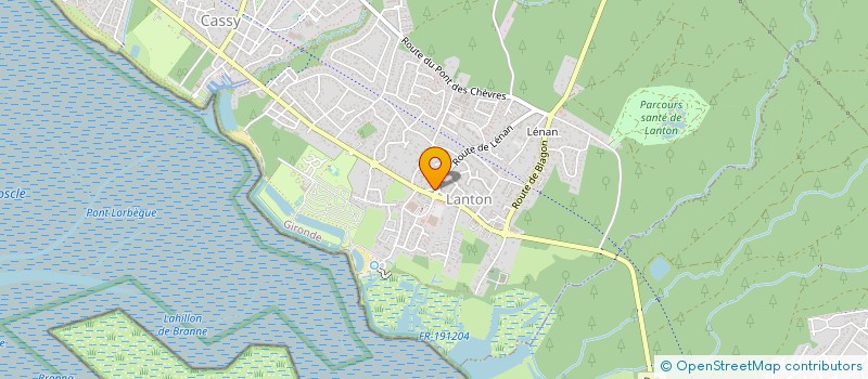 localisation de l'entreprise MADAME DELPHINE FAU  LANTON