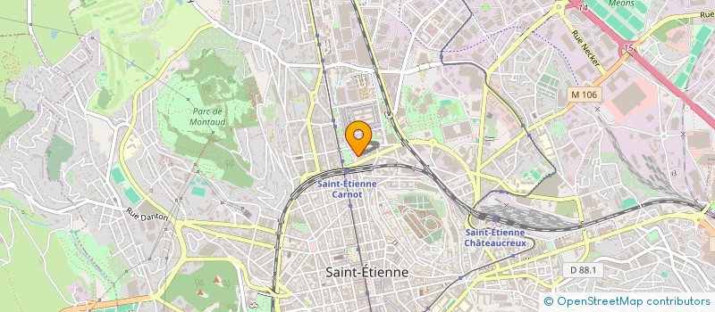 localisation de l'entreprise MADAME DELPHINE FAUVET  SAINT-ETIENNE