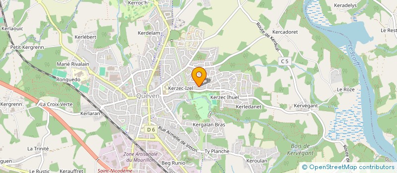 localisation de l'entreprise MADAME DELPHINE FELIC  QUEVEN