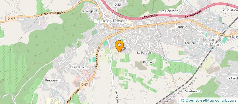 localisation de l'entreprise MADAME DELPHINE FERNANDES  LE LUC