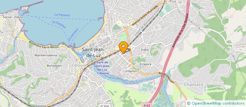 localisation de l'entreprise MADAME DELPHINE FERNANDEZ à SAINT-JEAN-DE-LUZ